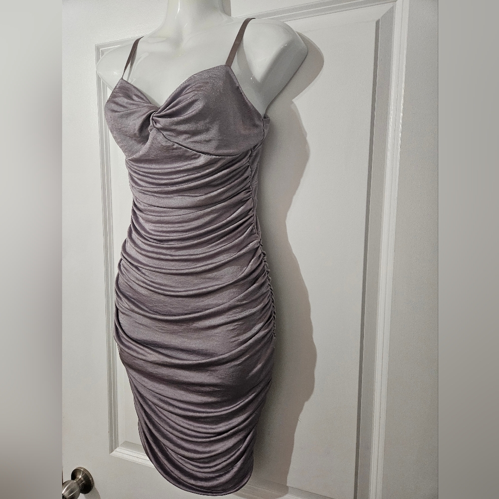 Marciano ruched mini dress